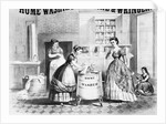 Woman Using Home Washing Machine by Anonymous