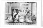 Woman Using Home Washing Machine by Anonymous