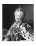 Catherine II Engraving by Richard Woodman