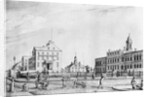 Drawing Of Life Around City Hall, Ny by Anonymous