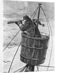Illustration of a Sailor In Crows Nest by Anonymous