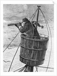 Illustration of a Sailor In Crows Nest by Anonymous