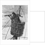 Illustration of a Sailor In Crows Nest by Anonymous