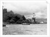 Uss Arizona Burning In Pearl Harbor by Anonymous