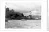 Uss Arizona Burning In Pearl Harbor by Anonymous