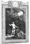 Engraving of Daniel in the Lion's Den by Anonymous