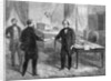 Woodcut Of Andrew Johnsons Impeachment by Anonymous