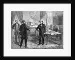 Woodcut Of Andrew Johnsons Impeachment by Anonymous