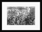 People Rushing To Escape The Great Fire by Anonymous
