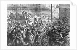 People Rushing To Escape The Great Fire by Anonymous