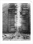 Worker on Panama Canal Lock by Anonymous