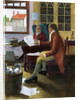 Thomas Jefferson Reading To Franklin by Clyde Osmer de Land
