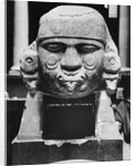 Ancient Aztec Stone Head by Anonymous