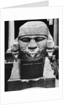 Ancient Aztec Stone Head by Anonymous