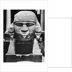 Ancient Aztec Stone Head by Anonymous