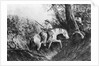 Illustration Of Pioneer On Horseback by Anonymous