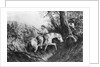 Illustration Of Pioneer On Horseback by Anonymous