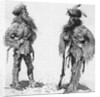Two Trappers Standing Full Length by Anonymous