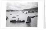 Boats In Hong Kong Harbor by Anonymous