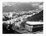 Peak Train With Hong Kong In Foreground by Anonymous