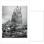 Chinese Junk At Pier by Anonymous