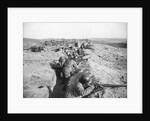 Soldiers In Trenches Firing Rifles by Anonymous