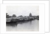Boats On Canal W/Pagoda In Background by Anonymous