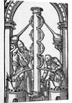 Illustration Of Alchemists At Work by Anonymous