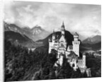 Aerial View Of Castle In Mountains by Anonymous