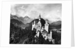 Aerial View Of Castle In Mountains by Anonymous