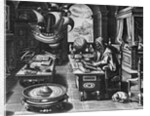 Print of Nostradamus Making Calculations by Anonymous
