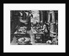 Print of Nostradamus Making Calculations by Anonymous
