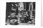 Print of Nostradamus Making Calculations by Anonymous