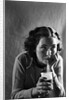 Girl Sipping a Soda by Anonymous