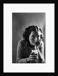 Girl Sipping a Soda by Anonymous