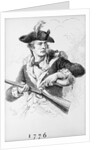 Soldier Of 1776 Filling Gun With Powder by Anonymous