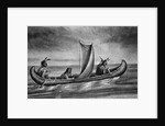 Illustration of Native Americans in a Canoe by Anonymous