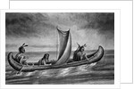 Illustration of Native Americans in a Canoe by Anonymous