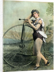 Female Circus Performer With Bicycle by Anonymous