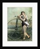 Female Circus Performer With Bicycle by Anonymous