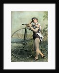 Female Circus Performer With Bicycle by Anonymous