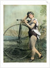 Female Circus Performer With Bicycle by Anonymous