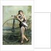 Female Circus Performer With Bicycle by Anonymous