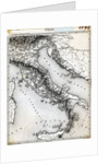 Map Of Italy Undated Engraving by Anonymous