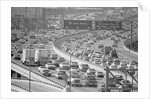 Traffic On A Busy La Freeway by Anonymous