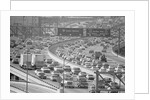 Traffic On A Busy La Freeway by Anonymous