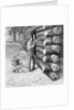 Man Working On Log Cabin Full Length by Anonymous