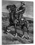Illustration Of Rancher On Horseback by Anonymous