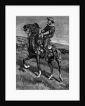 Illustration Of Rancher On Horseback by Anonymous