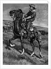 Illustration Of Rancher On Horseback by Anonymous